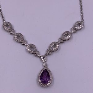 Amethyst & Crystal Necklace